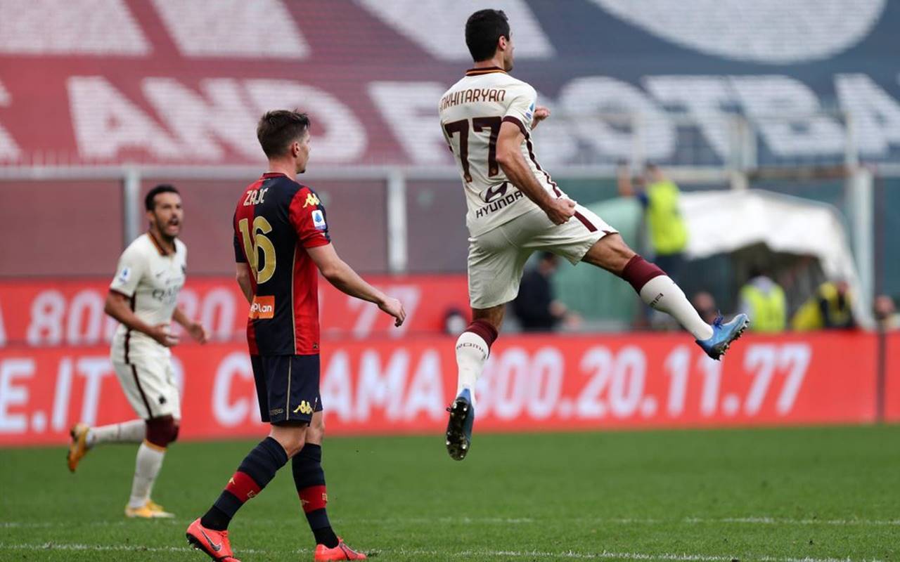 Serie A, la Roma vola col tris di Mkhitaryan. Pari Lazio-Juve e Atalanta-Inter