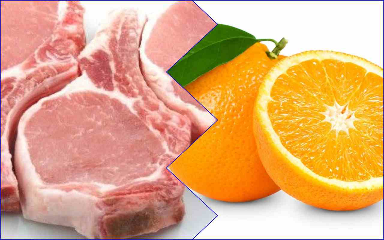 Costolette di maiale all’arancia