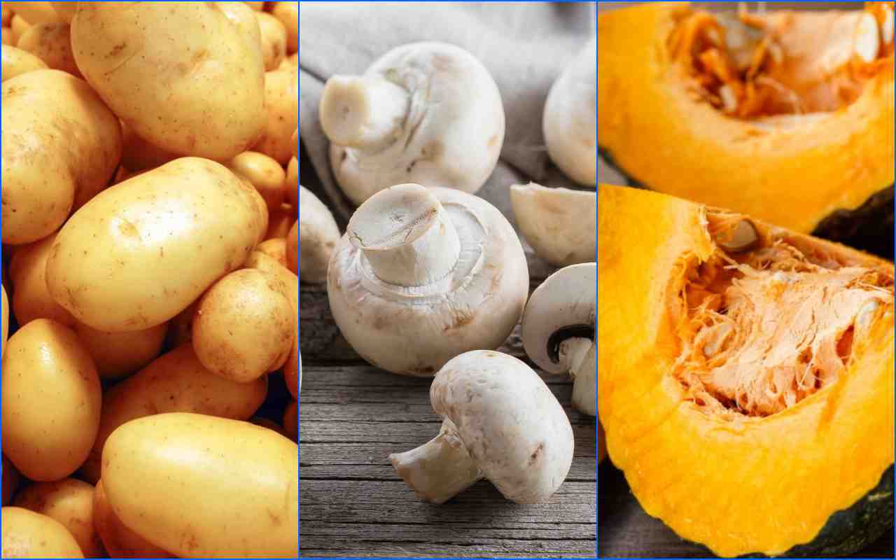 Patate, funghi e zucca: arrosto per un contorno delizioso