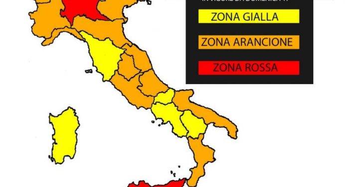 Domenica scattano i cambi di colore: quasi tutta Italia in zona arancione