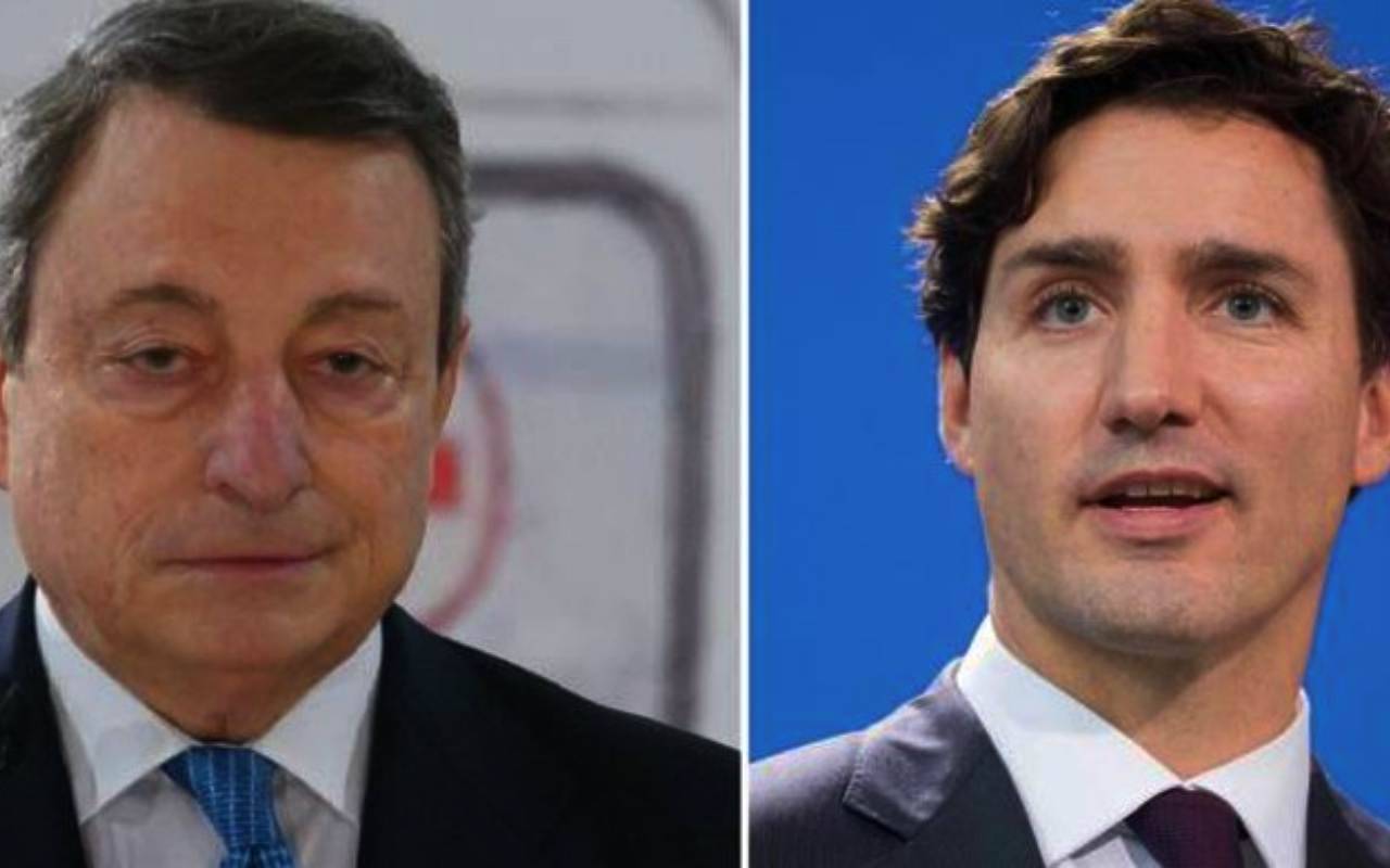 G7: al via l’incontro bilaterale Draghi-Trudeau