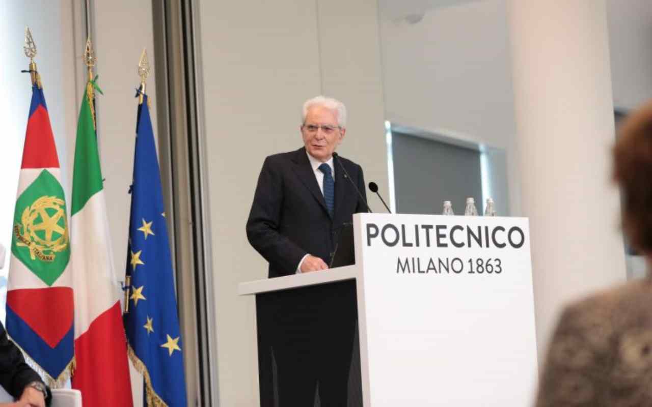 Il Capo dello Stato Sergio Mattarella in visita a Milano