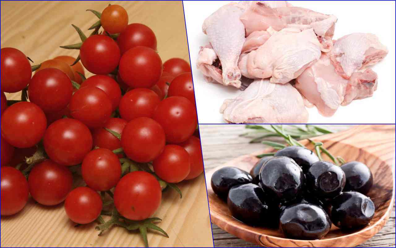 Polletto con pomodorini e olive: la ricetta del giorno