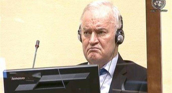 Tribunale dell’Aja conferma la condanna all’ergastolo per Mladic per genocidio