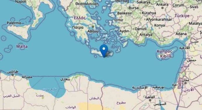Terremoto in Grecia: scossa di magnitudo 5.5 davanti a Creta