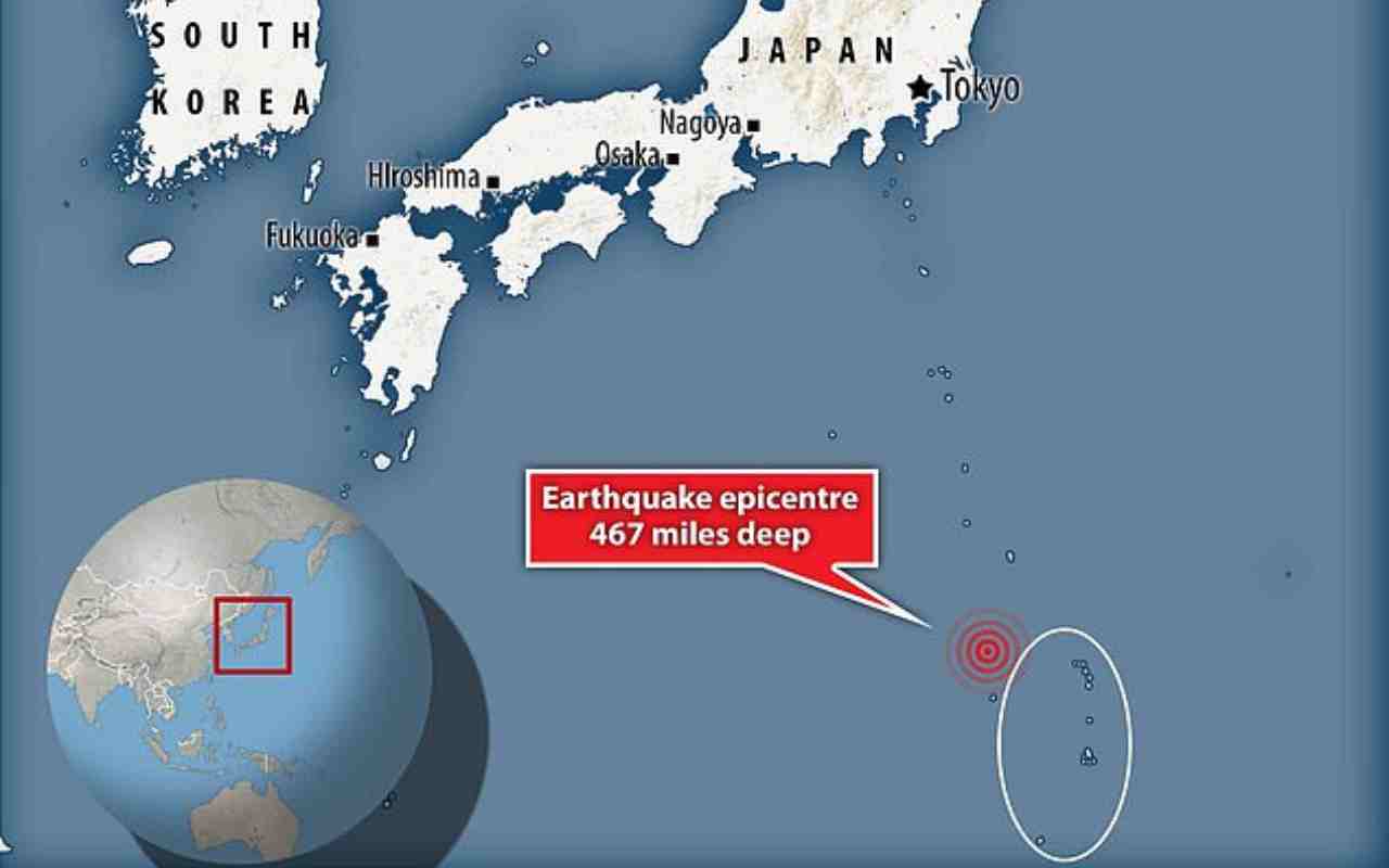 Terremoto in Giappone: scossa magnitudo 5.7 nelle isole Ogasawara