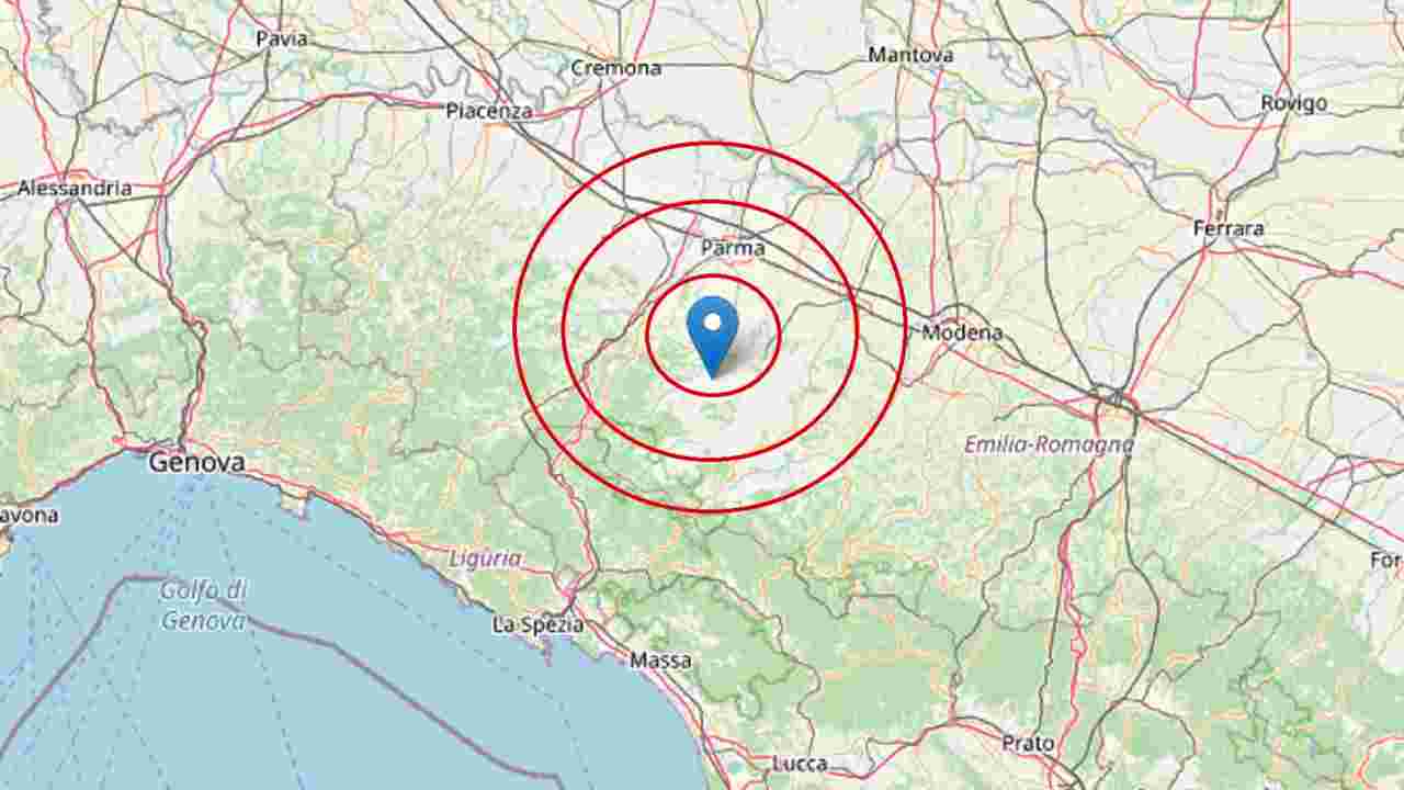 Terremoto a Parma: forte scossa presso Neviano degli Arduini