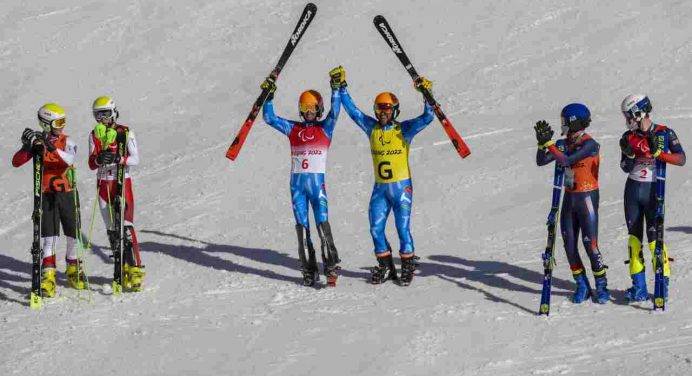 Paralimpiadi: Bertagnolli oro nella supercombinata di sci