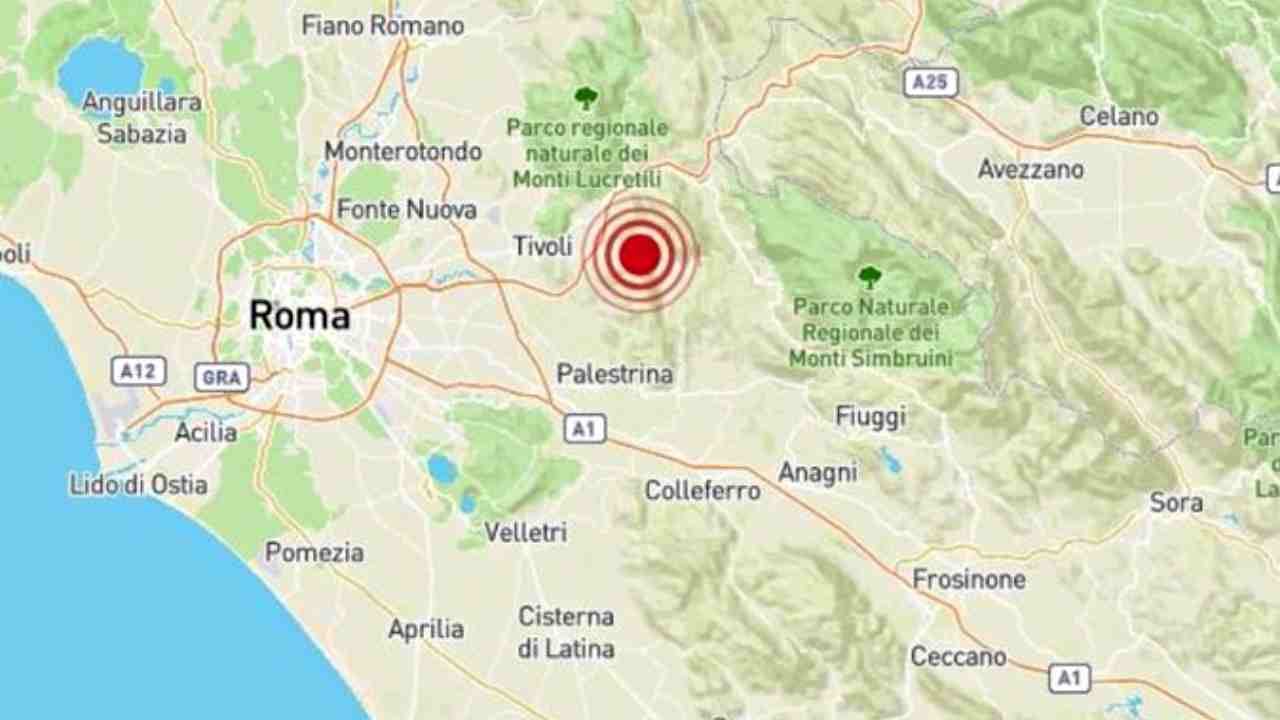 Terremoti: scossa 3.4 a Ciciliano, in provincia di Roma
