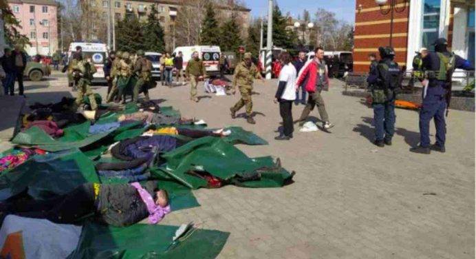 Ucraina: almeno 50 vittime nel bombardamento alla stazione di Kramatorsk