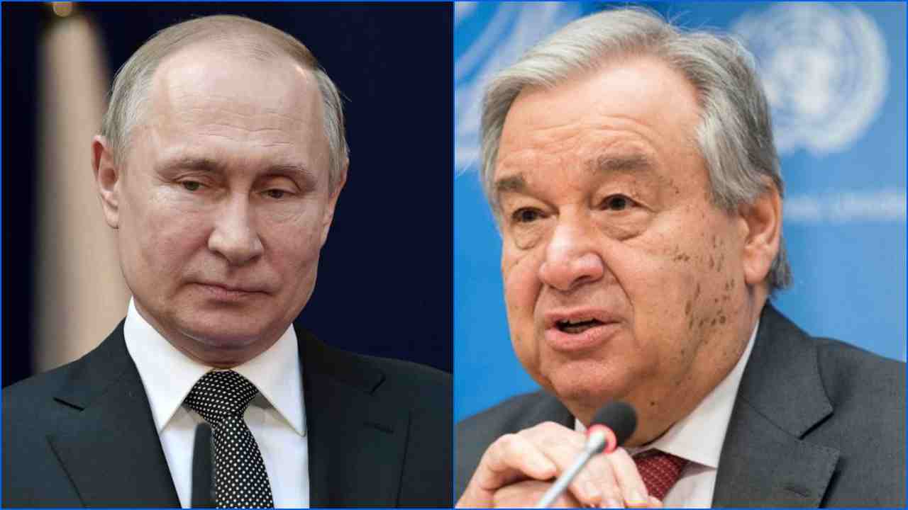 Putin a Guterres: “Senza un accordo sulla Crimea e sul Donbass non è possibile firmare garanzie di sicurezza sull’Ucraina”