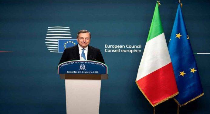 Draghi: “La dipendenza italiana dal gas russo è scesa dal 40% al 25%”