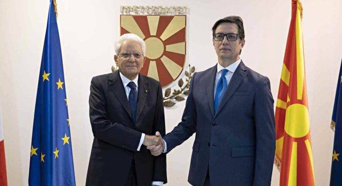Macedonia del Nord, Mattarella incontra a Skopje il presidente Pendarovski