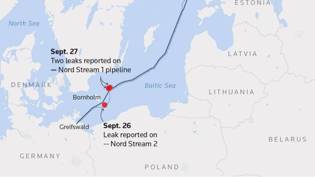 Esplosioni gasdotto Nord Stream: livelli record di metano su Svezia e Norvegia