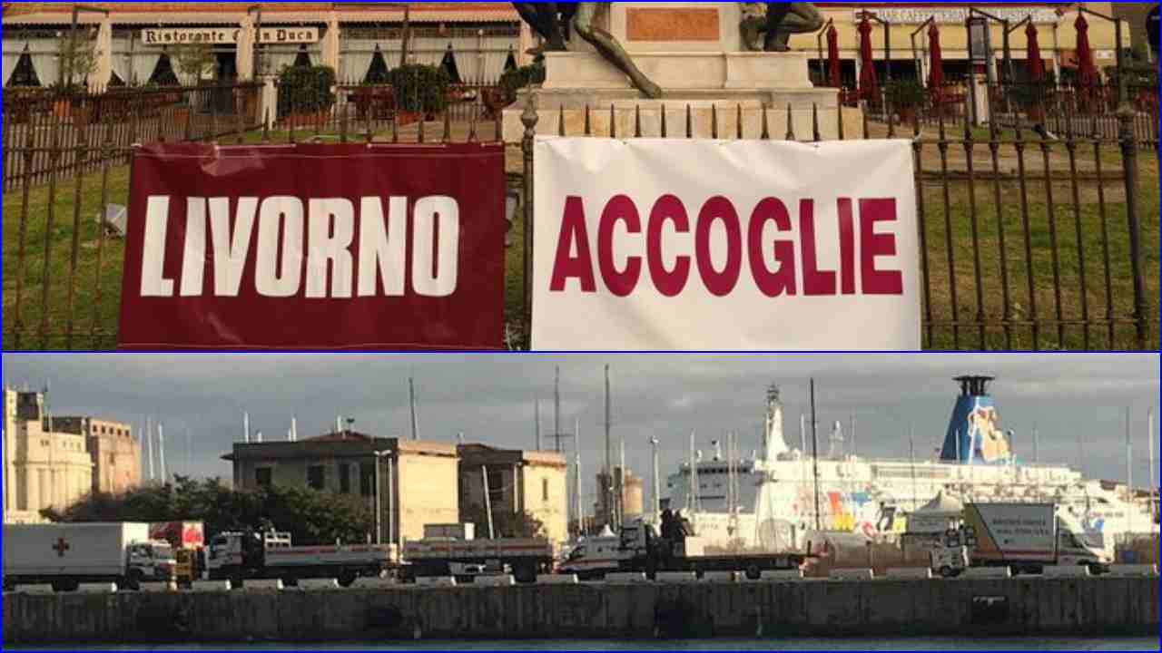 La nave ong Life Support attracca a Livorno: a bordo 142 migranti