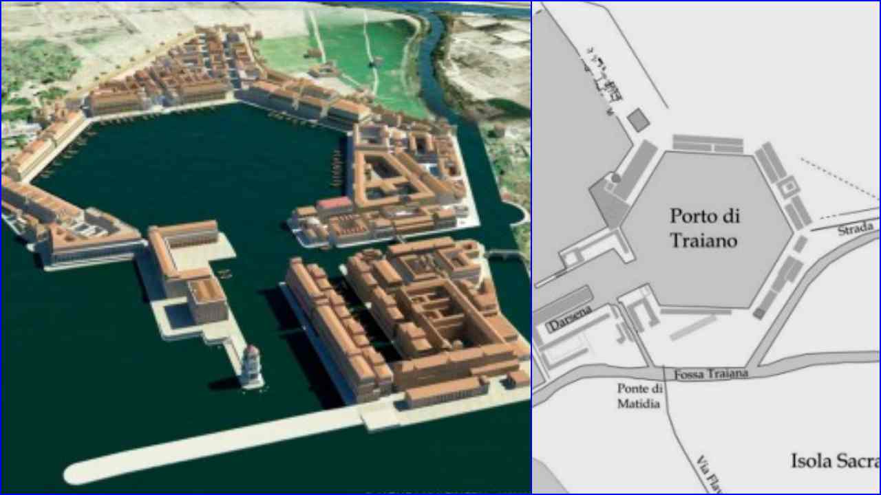 Svelato a Fiumicino il porto esagonale di Traiano