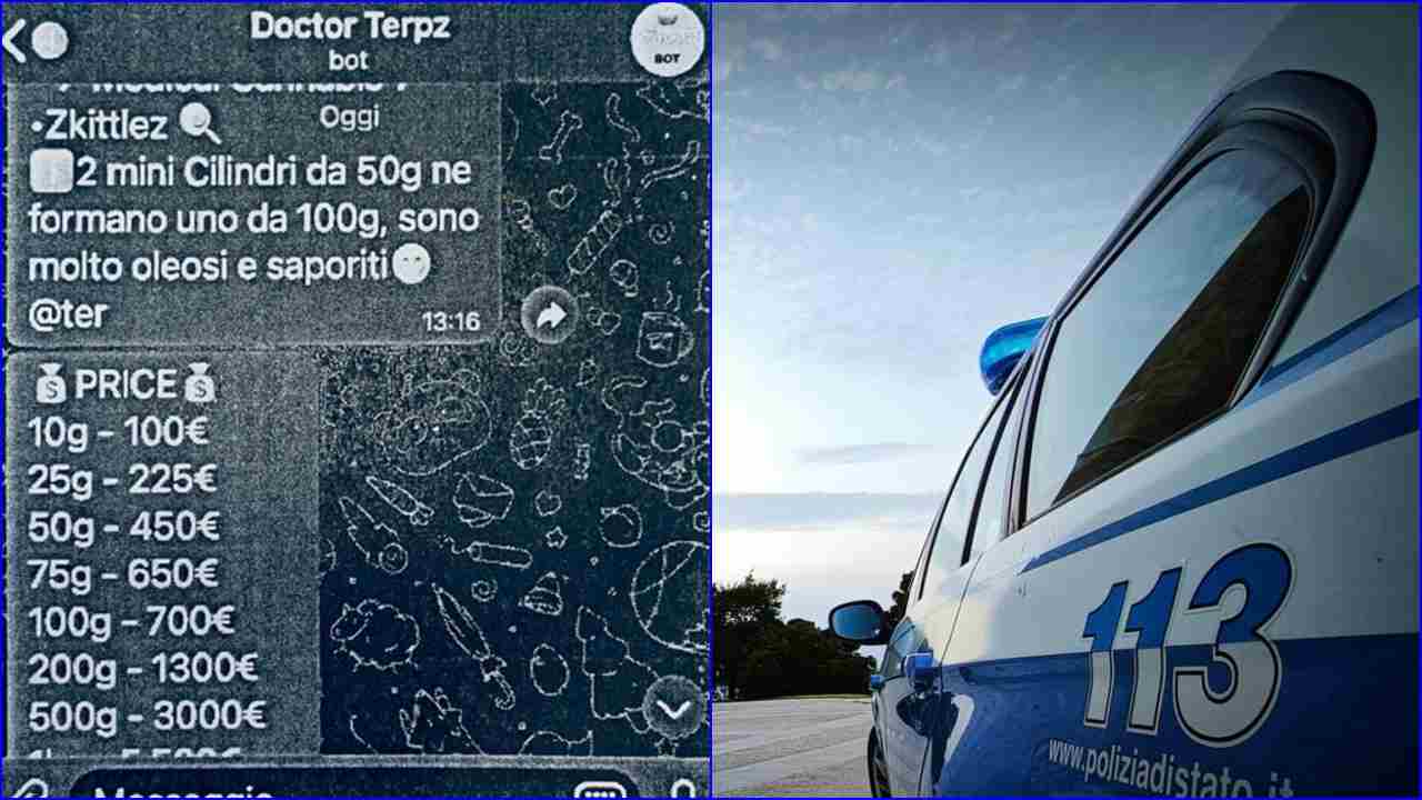 Un bot per vendere droga su Telegram: in manette otto persone