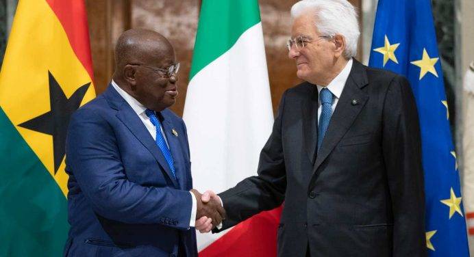Mattarella ha ricevuto il presidente della Repubblica del Ghana