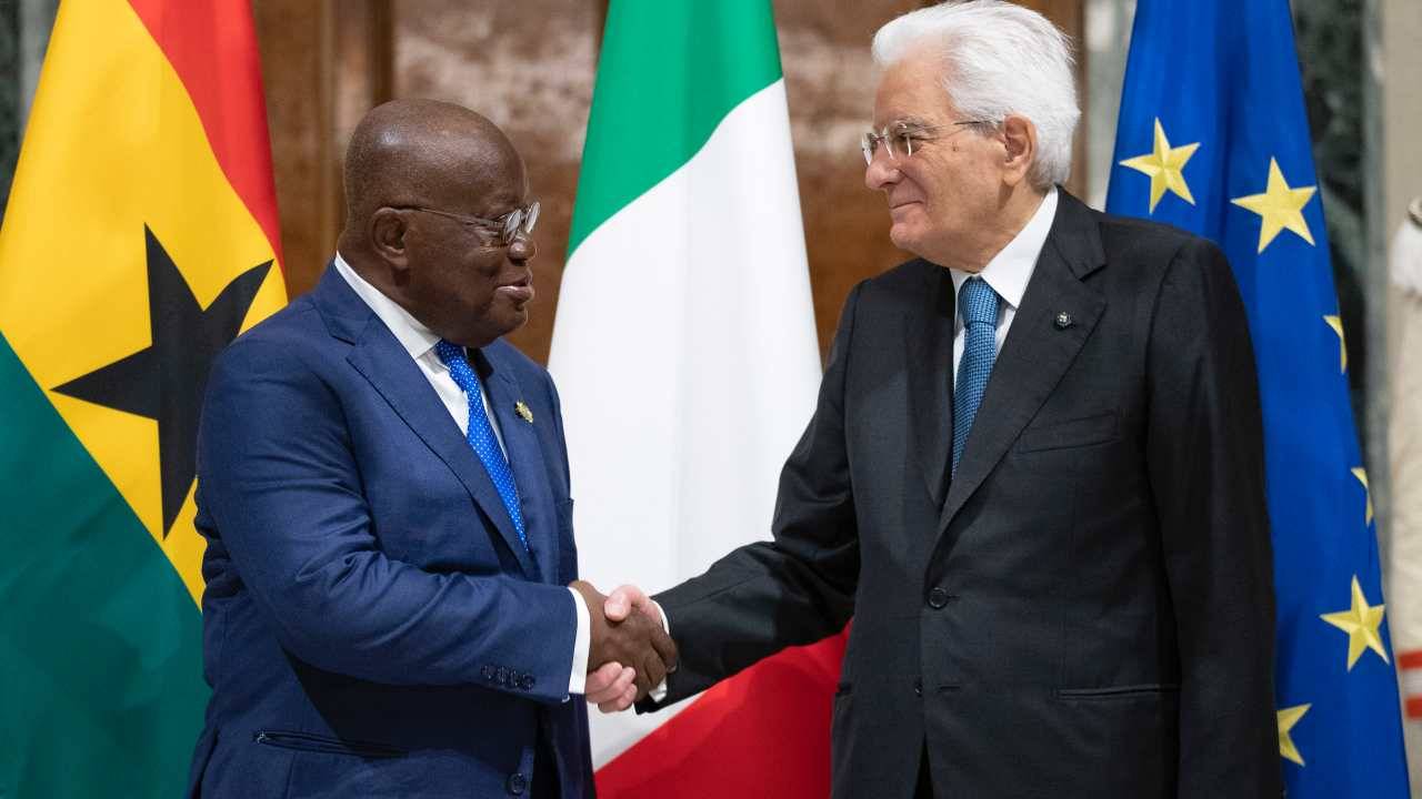 Mattarella ha ricevuto il presidente della Repubblica del Ghana