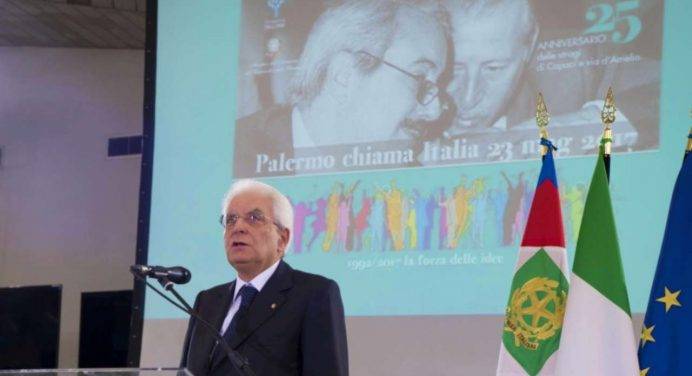 Mattarella: “Borsellino e Falcone dimostrarono che la mafia può essere sconfitta”