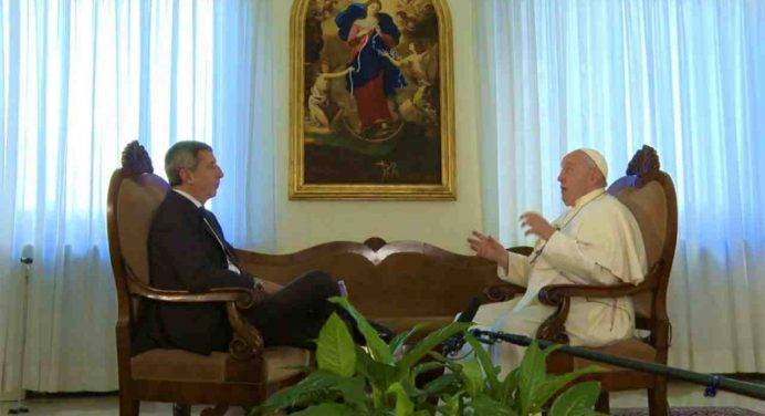 Il Papa la Tg1: “Temo un’escalation del conflitto in Medio Oriente. Servono due Stati”