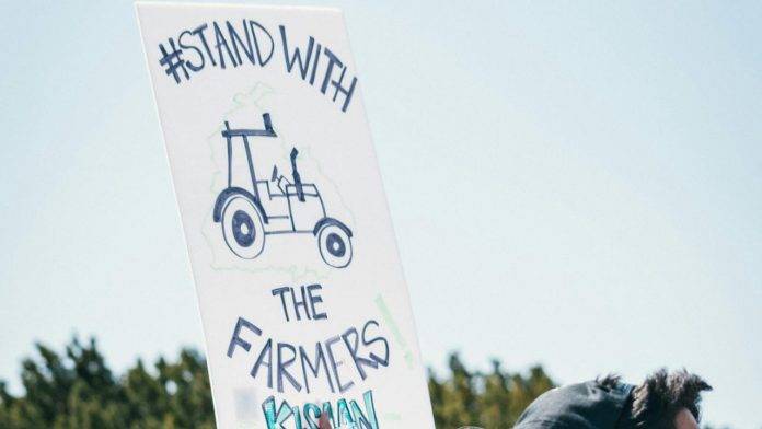 Agricoltori protesta